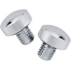 Kit viti zigrinate cromate per sella Softail