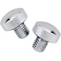 Kit viti zigrinate cromate per sella Softail
