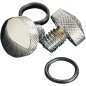 Kit viti zigrinate cromate per sella Softail