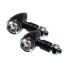 Frecce Moto LED con Lente Trasparente colore NERO