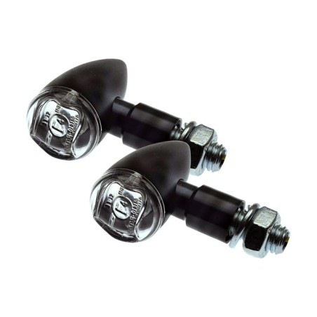 Frecce Moto LED con Lente Trasparente colore NERO