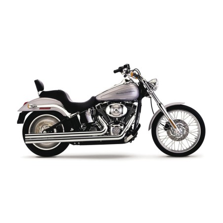 Impianto di Scarico Completo Lungo COBRA per Softail CROMATO