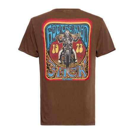 KING KEROSIN T-shirt biker hit the road jack marrone Tg L