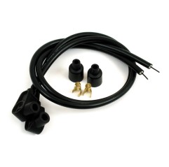 Coppia cavi candela universali 8mm colore nero