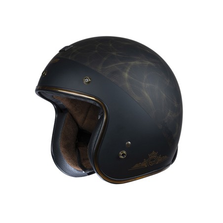 Casco Jet Origine Nero e Bronzo opaco taglia L