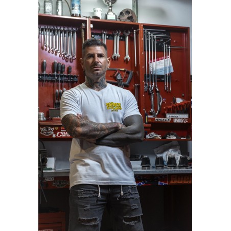 T-SHIRT Bobber Cycles Moto Garage Wolf