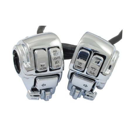 Completo Cromato Switch e Gusci Harley Davidson Touring con cruise control